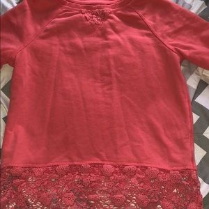 Pink H&M floral sweater